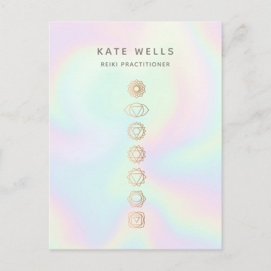 Holographic Chakras Energy Healer Postkarte (Vorderseite)