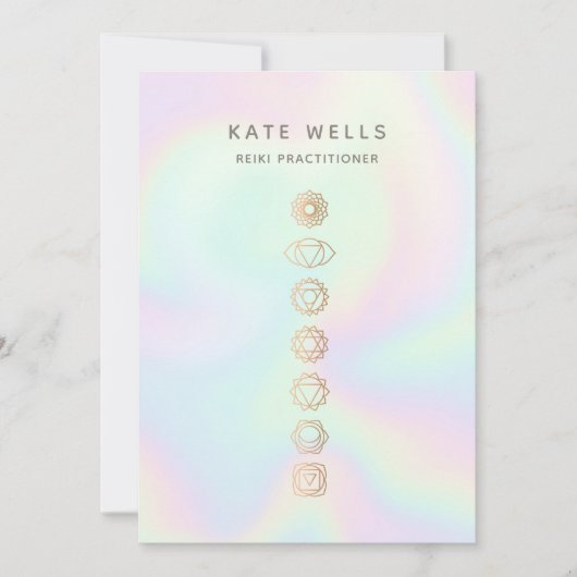 Holographic Chakras Reiki Practitioner Einladung (Vorderseite)