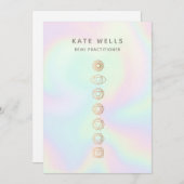 Holographic Chakras Reiki Practitioner Einladung (Vorne/Hinten)