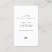 Holographic Chakras Reiki Practitioner Visitenkarte (Rückseite)