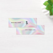 Holographic Chic Modern Minimal Simple Price Tag (Schreibtisch)