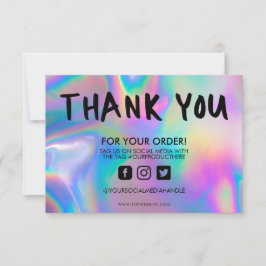 Holographic Color Shift Vielen Dank, dass Sie Medi