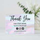 Holographic Color Shift Vielen Dank, dass Sie Medi (Stehend Vorderseite)