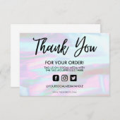 Holographic Color Shift Vielen Dank, dass Sie Medi (Vorne/Hinten)