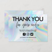 Holographic Color Shift Vielen Dank, dass Sie Medi (Vorne/Hinten)