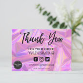 Holographic Color Shift Vielen Dank, dass Sie Medi (Stehend Vorderseite)