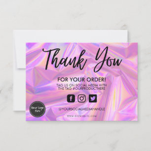 Holographic Color Shift Vielen Dank, dass Sie Medi