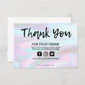 Holographic Color Shift Vielen Dank, dass Sie Medi (Vorne/Hinten)