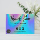 Holographic Color Shift Vielen Dank, dass Sie Medi (Stehend Vorderseite)