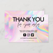 Holographic Color Shift Vielen Dank, dass Sie Medi (Vorne/Hinten)