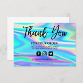 Holographic Color Shift Vielen Dank, dass Sie Medi (Vorne/Hinten)