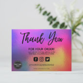 Holographic Color Shift Vielen Dank, dass Sie Medi (Stehend Vorderseite)