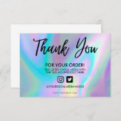 Holographic Color Shift Vielen Dank, dass Sie Medi (Vorne/Hinten)