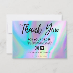 Holographic Color Shift Vielen Dank, dass Sie Medi