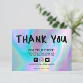 Holographic Color Shift Vielen Dank, dass Sie Medi (Stehend Vorderseite)