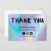 Holographic Color Shift Vielen Dank, dass Sie Medi (Vorne/Hinten)