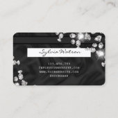 Holographic Credit Card Styling Diamonds add logo Visitenkarte (Rückseite)