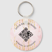 Holographic Custom Business QR Code Keychains Schlüsselanhänger (Vorderseite)