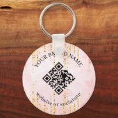 Holographic Custom Business QR Code Keychains Schlüsselanhänger (Rückseite)