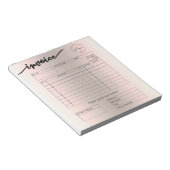 Holographic Custom Logo Bakeholder Rechnung Notizblock (angewinkelt)