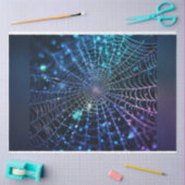 Holographic Dark Spiderweb Halloween Decoupage Seidenpapier (Basteln)