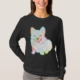 Holographic Fat Corgi Magnet T-Shirt