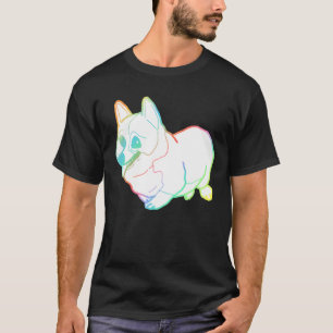 Holographic Fat Corgi Magnet T-Shirt