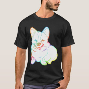 Holographic Fat Corgi Magnet T-Shirt