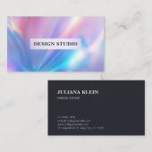 Holographic Foil Business Card Visitenkarte (Vorne/Hinten)