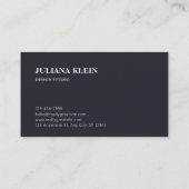 Holographic Foil Business Card Visitenkarte (Rückseite)