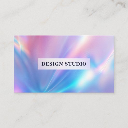 Holographic Foil Business Card Visitenkarte (Vorderseite)