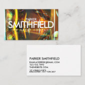 Holographic Futuristic Shimmer Business Card Visitenkarte (Vorne/Hinten)
