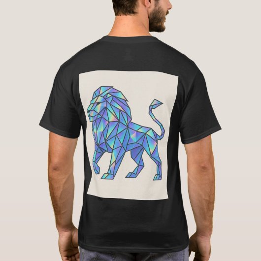 Holographic Geometric Lion Tee (Rückseite)