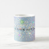 Holographic Glam Glitzer Elegante Glitzern Girly Kaffeetasse (Mittel)