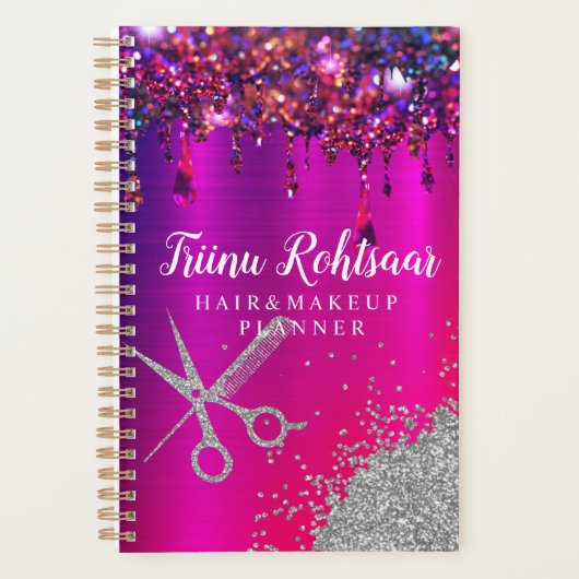 Holographic Glam Glitzer Fair Makeup Planner Planer (Vorderseite)