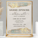 Holographic Glam Glitzer Salon Business Flyer<br><div class="desc">Holographic Glam Glitzer Salon Business Flyer. Dieses Design besticht durch ein elegantes Schriftart-Set im Stile eines Signatur-Skripts vor einem schönen,  modernen,  strahlenden Hintergrund. Ideal für einen Schönheitssalon,  einen Friseur,  einen Schminkkünstler oder Kosmetologen.</div>