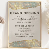 Holographic Glam Glitzer Salon Business Flyer