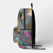 Holographic Glass Rainbow Bedruckter Rucksack (Rechts)