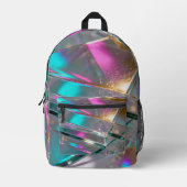 Holographic Glass Rainbow Bedruckter Rucksack (Vorderseite)