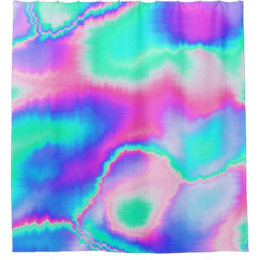 Holographic Glitch Duschvorhang (Vorderseite)