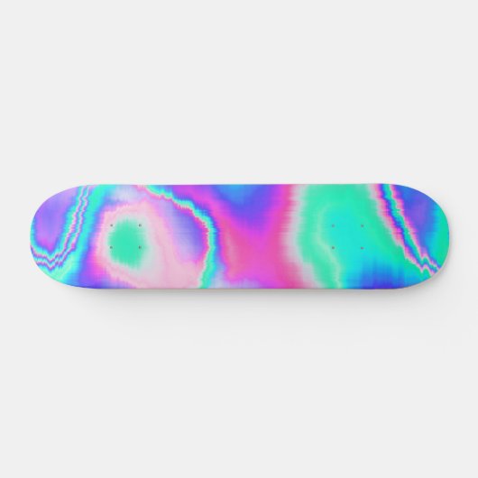 Holographic Glitch Skateboard (Horizontal)
