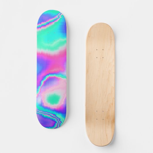 Holographic Glitch Skateboard (Vorderseite)