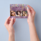 Holographic Glitzer Glitzern Makeup Artist Salon Flyer (Gruppe)