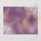 Holographic Glitzer Glitzern Makeup Artist Salon Flyer (Hinten)