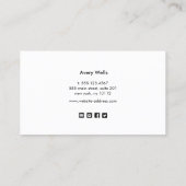 Holographic Glitzer House Clearing Service Visitenkarte (Rückseite)