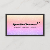 Holographic Glitzer House Clearing Service Visitenkarte (Vorderseite)