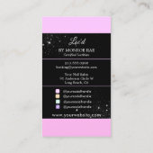 Holographic Glitzer Loctitian Loc Stylist Salon Visitenkarte (Rückseite)