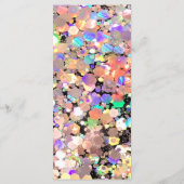 Holographic Glitzer Makeup Artist Black Price Menu Menükarte (Rückseite)