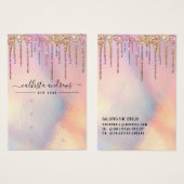 Holographic Glitzer Tropfen erhalten Grafikkarte (Vorne & Hinten)