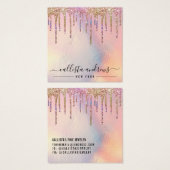 Holographic Glitzer Tropfen erhalten Grafikkarte (Vorne & Hinten)